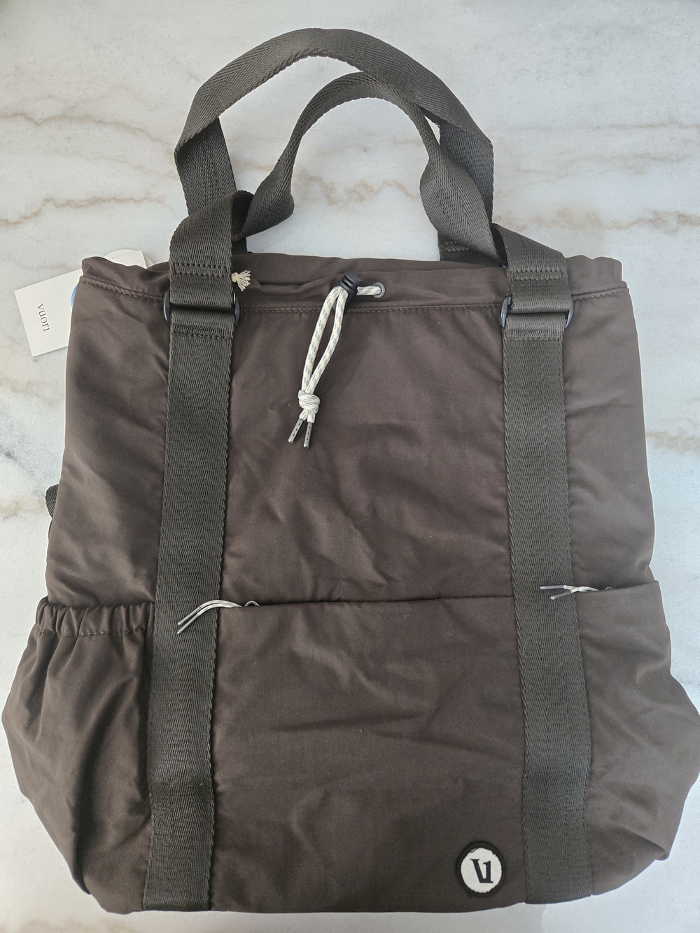 Vuori V1 Convertible Tote/Backpack - Army Color - Unisex - BNWT